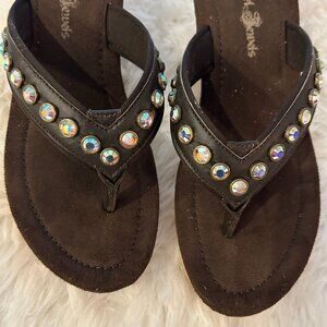 Cowgirl Jewels Wedge Sandals Size 5/6